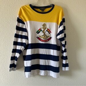VTG Charter Club Color Block Striped Embroidered Men’s Small Nautical Coastal